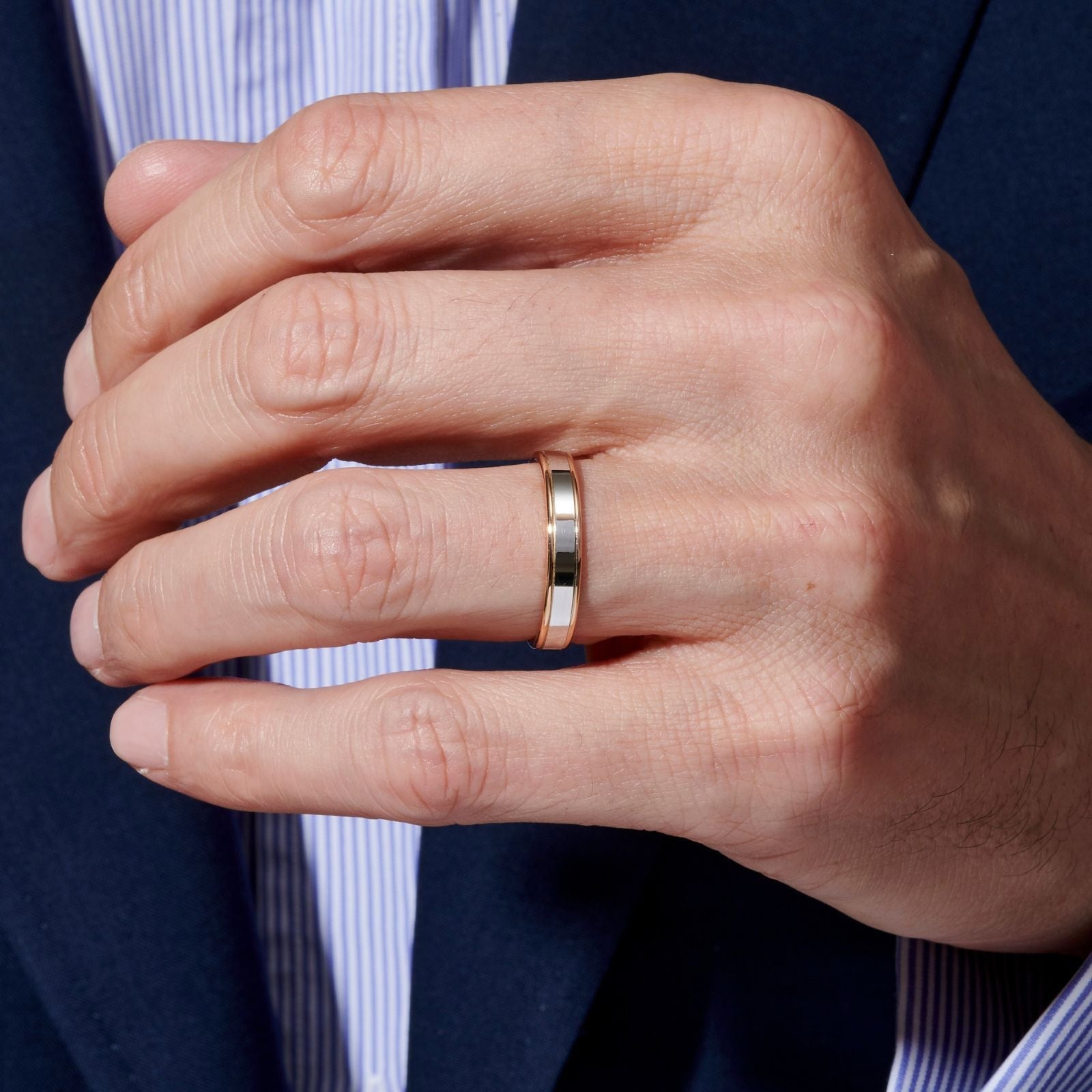 Ruban Plat ReliefAlliance, or blanc, or rose - PON