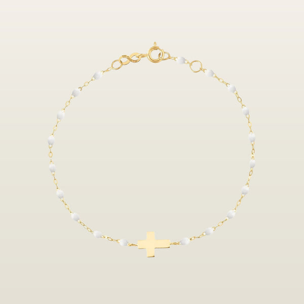 Madone croixBracelet, Gigi Clozeau, or, résine - GIGI