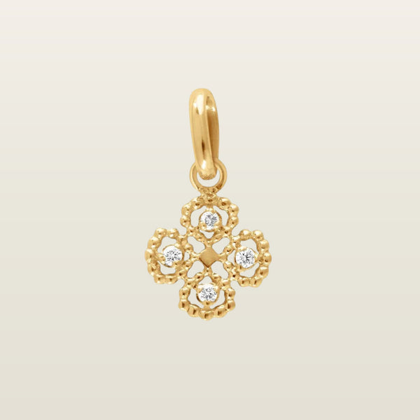 LuckyPendentif, Gigi Clozeau, or, résine, diamants - GIGI