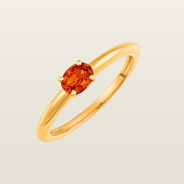 CandyBague, or, saphir taille ovale - CAL