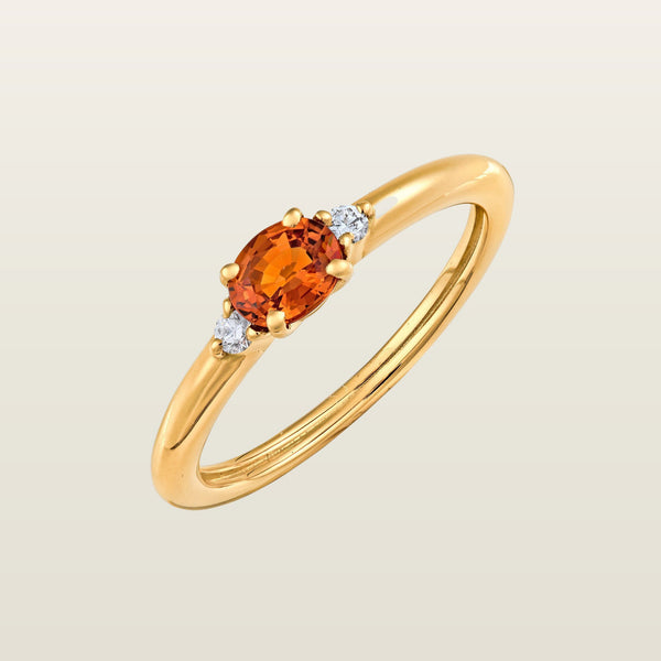 CandyBague, or, saphir taille ovale, diamants - CAL