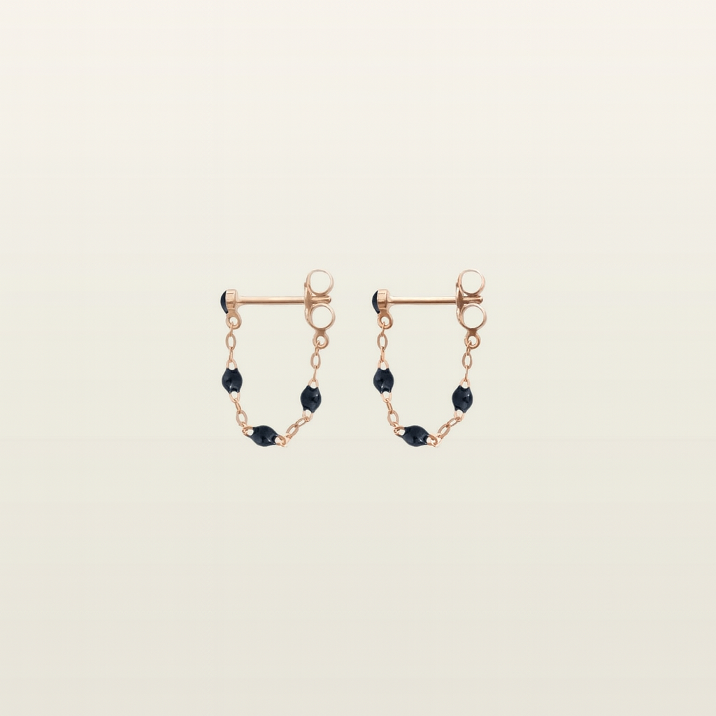 Gigi ClassiqueBoucles d'oreilles, or, résine - GIGI