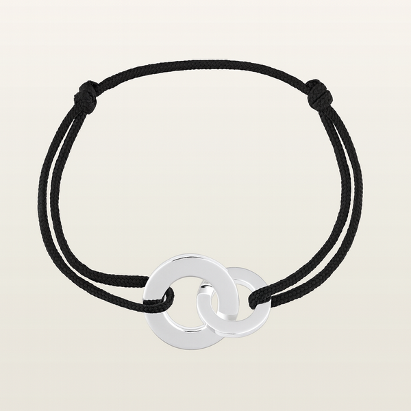 Cordon CerclesBracelet sur cordon, argent  - HE