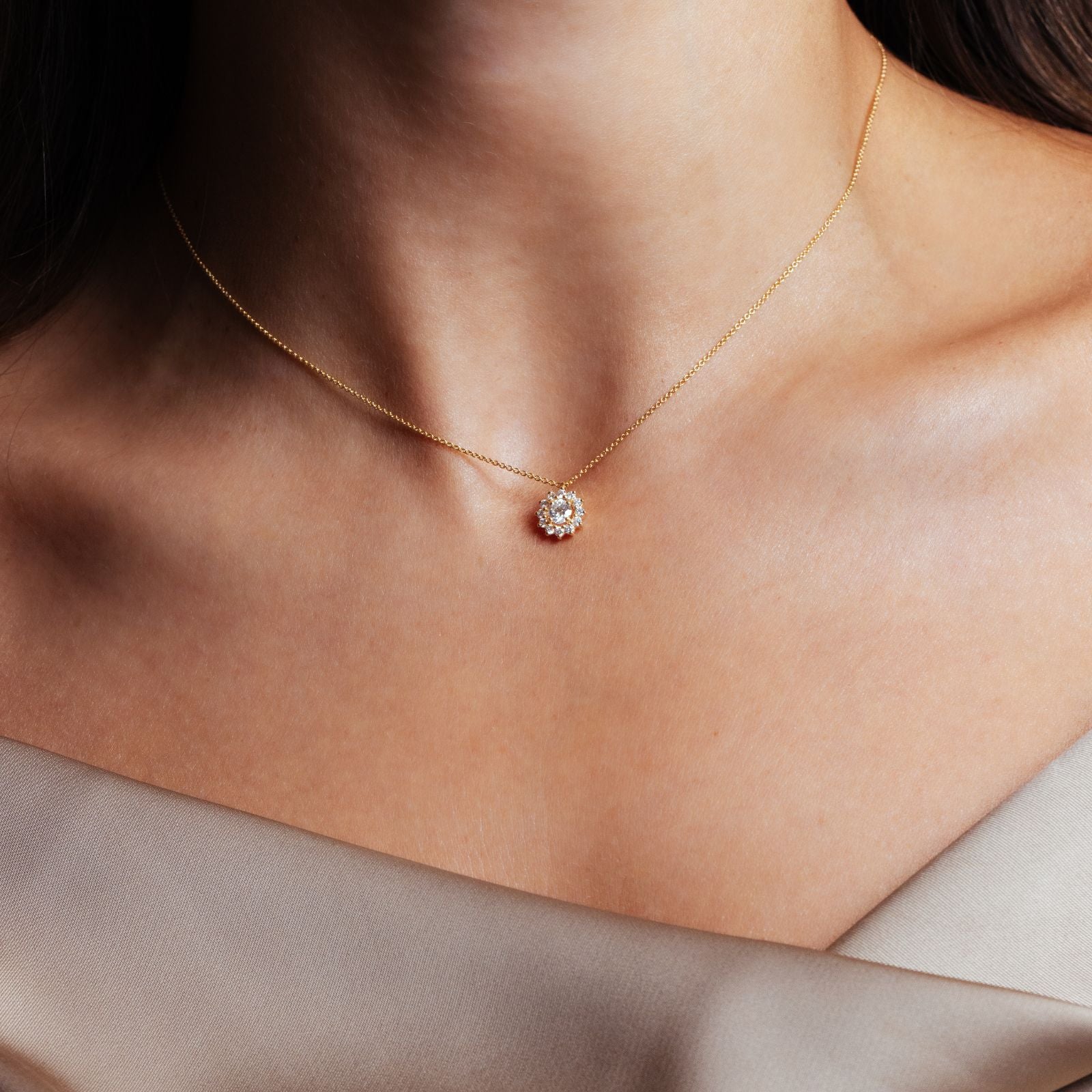 Baby HéritagePendentif, or, diamants - CAL