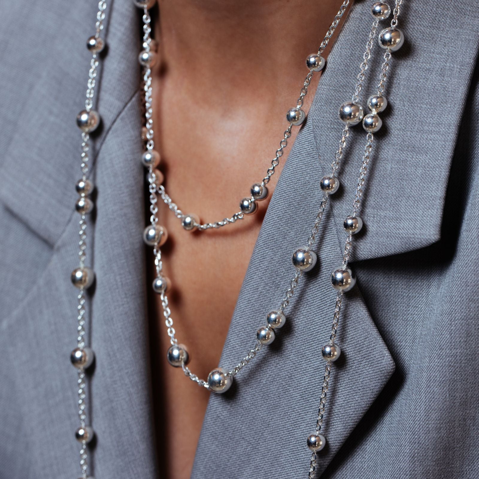 Marseillais déstructuré argentSautoir, argent - HE