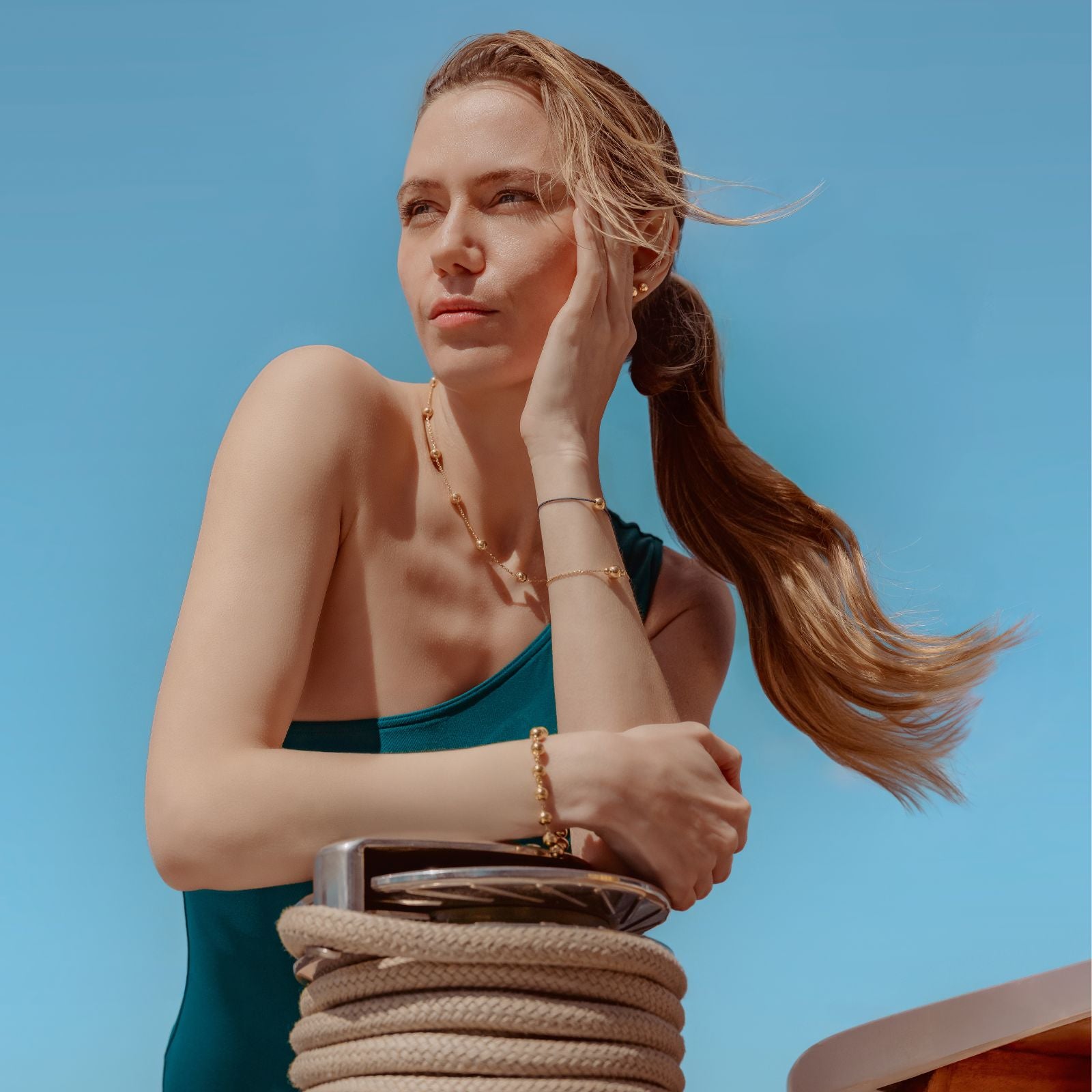 Marseillais alternéCollier, or jaune  - MR