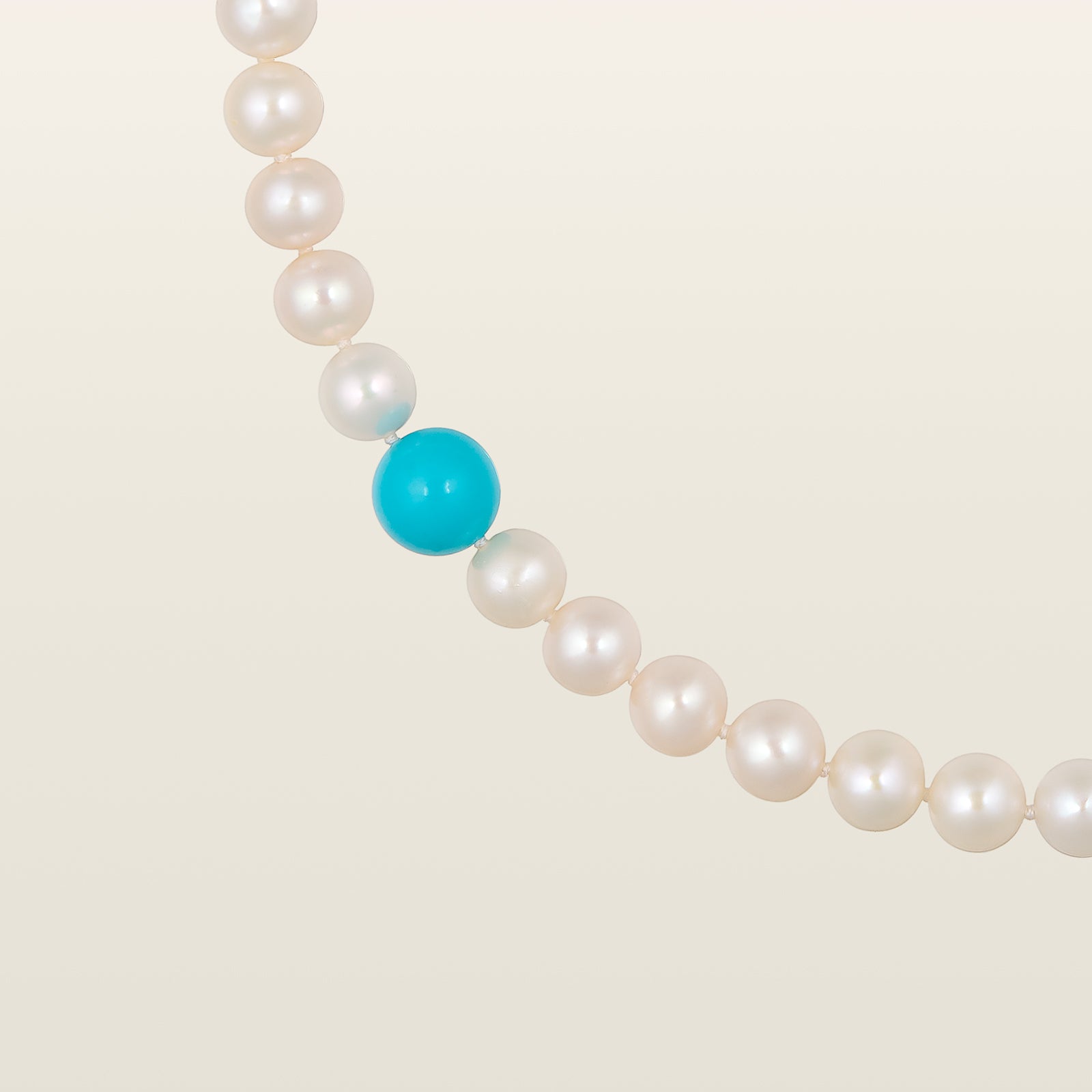 Collier de perles et turquoise