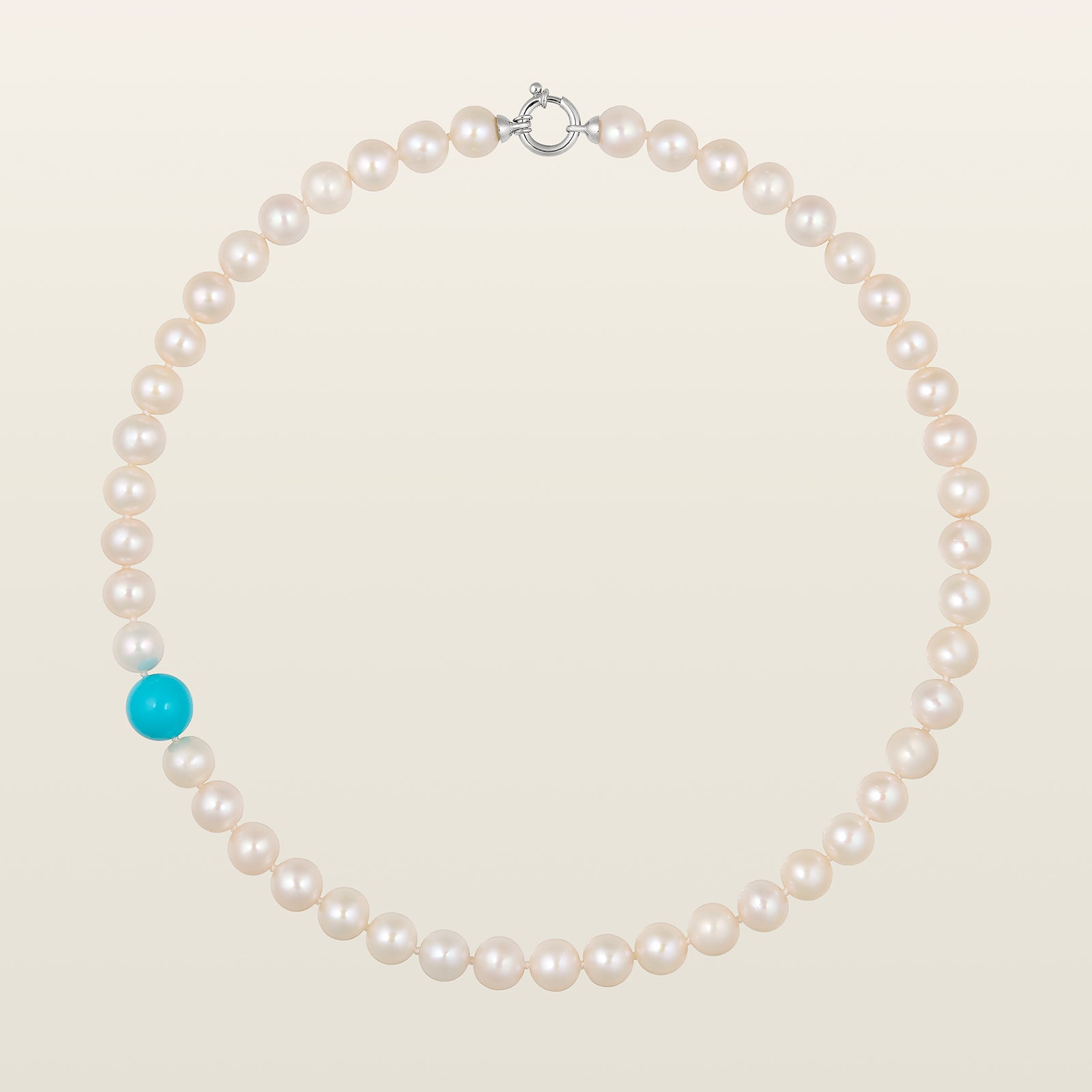 Collier de perles et turquoise