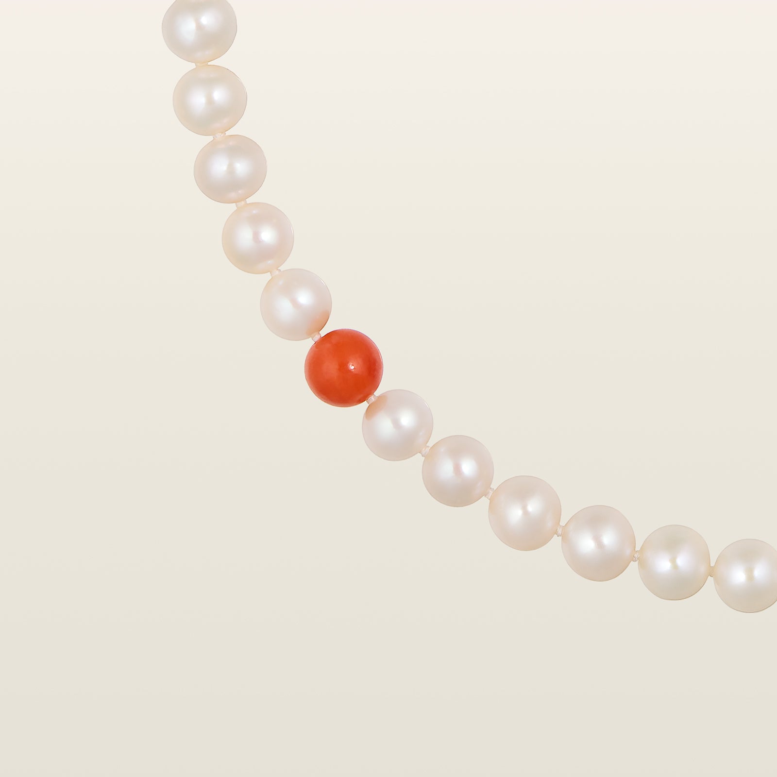 Collier perles et corail
