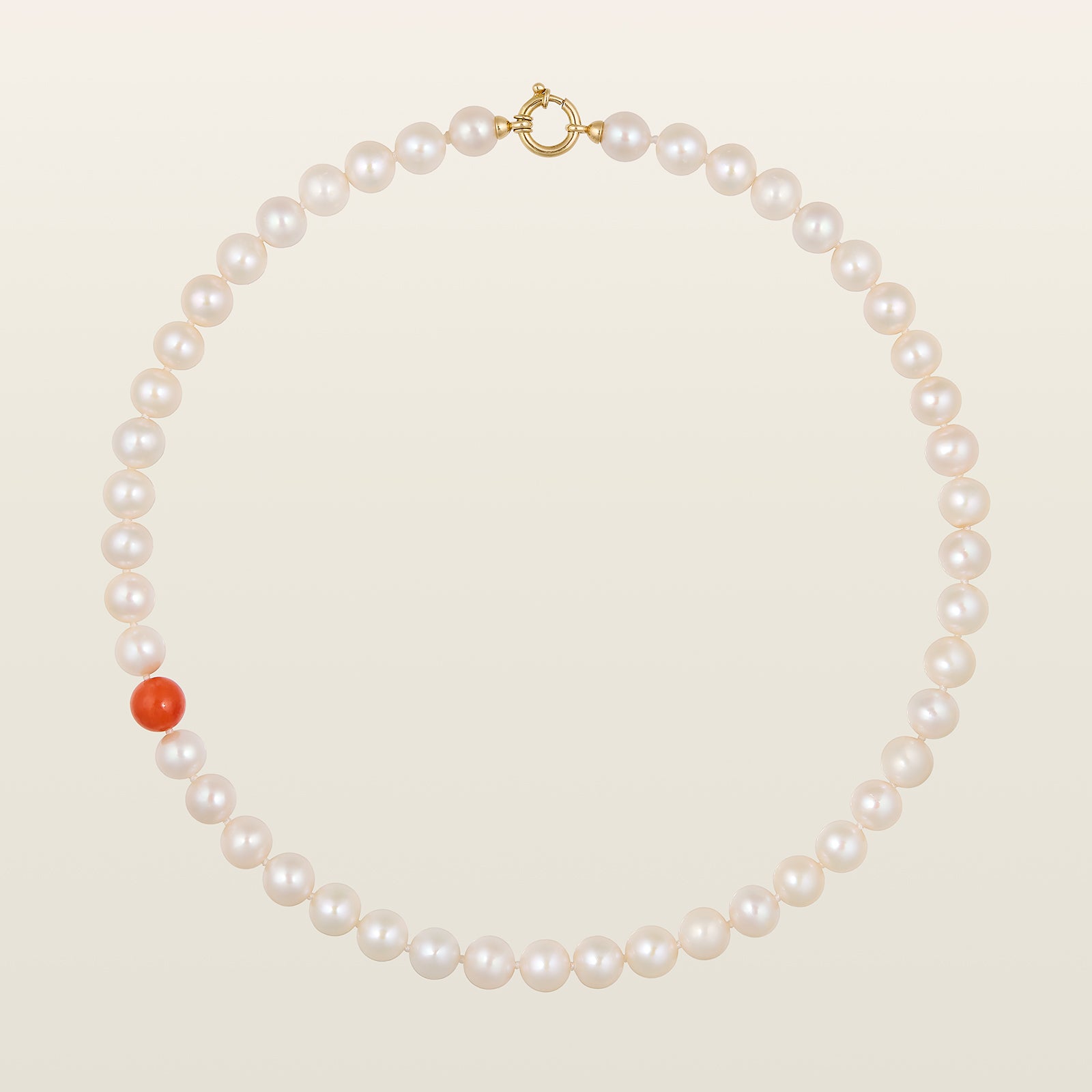 Collier perles et corail