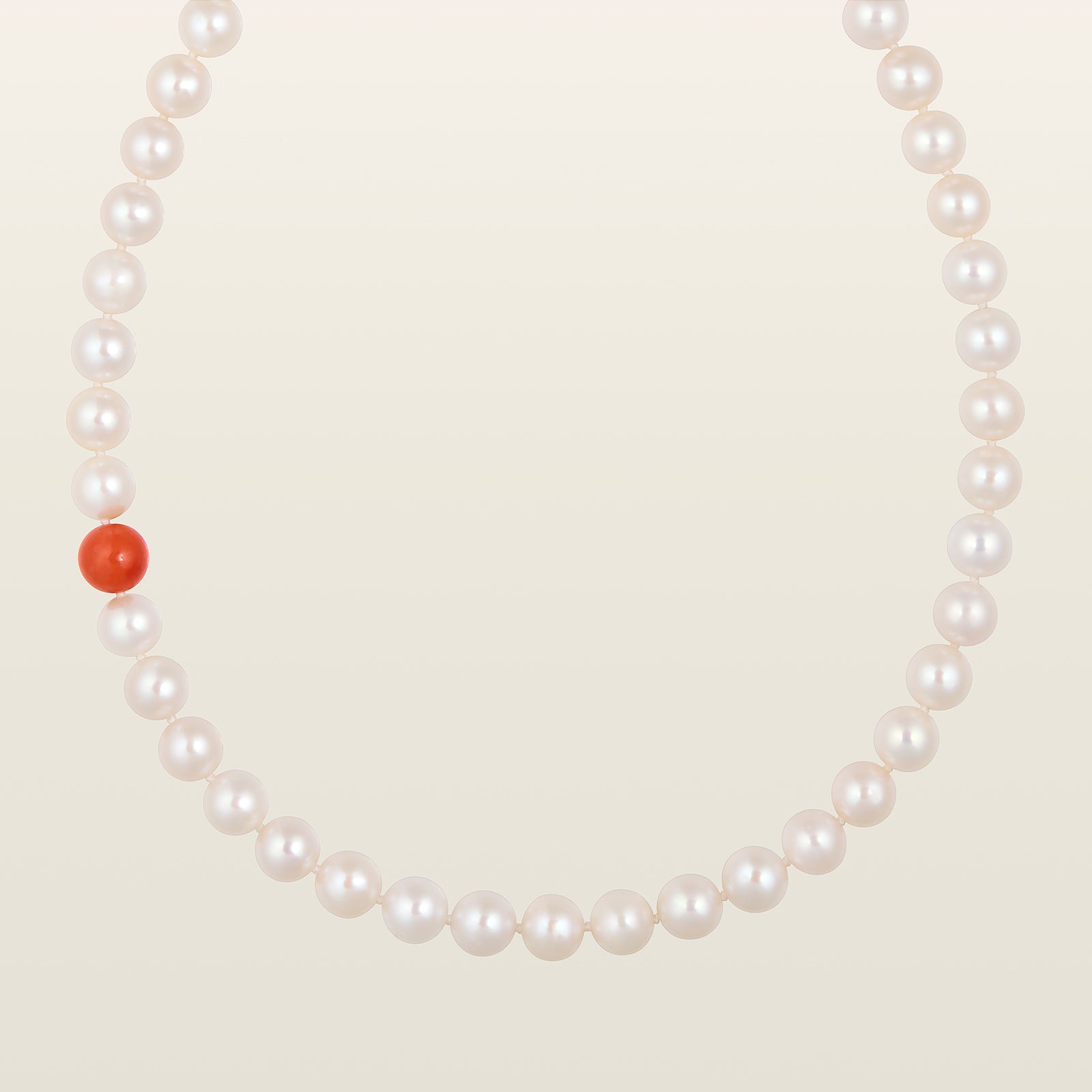 Collier perles et corail