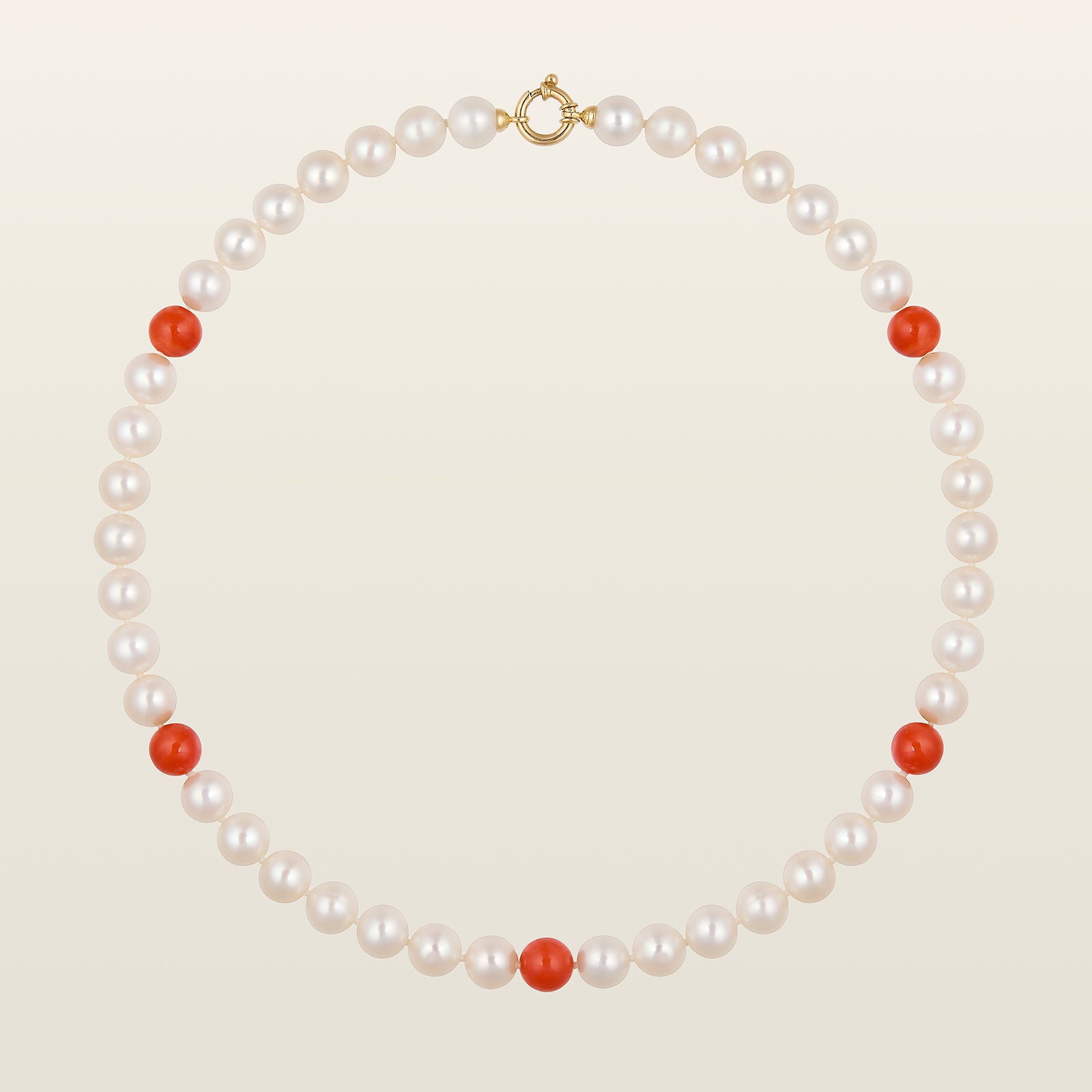 Collier perles et corails