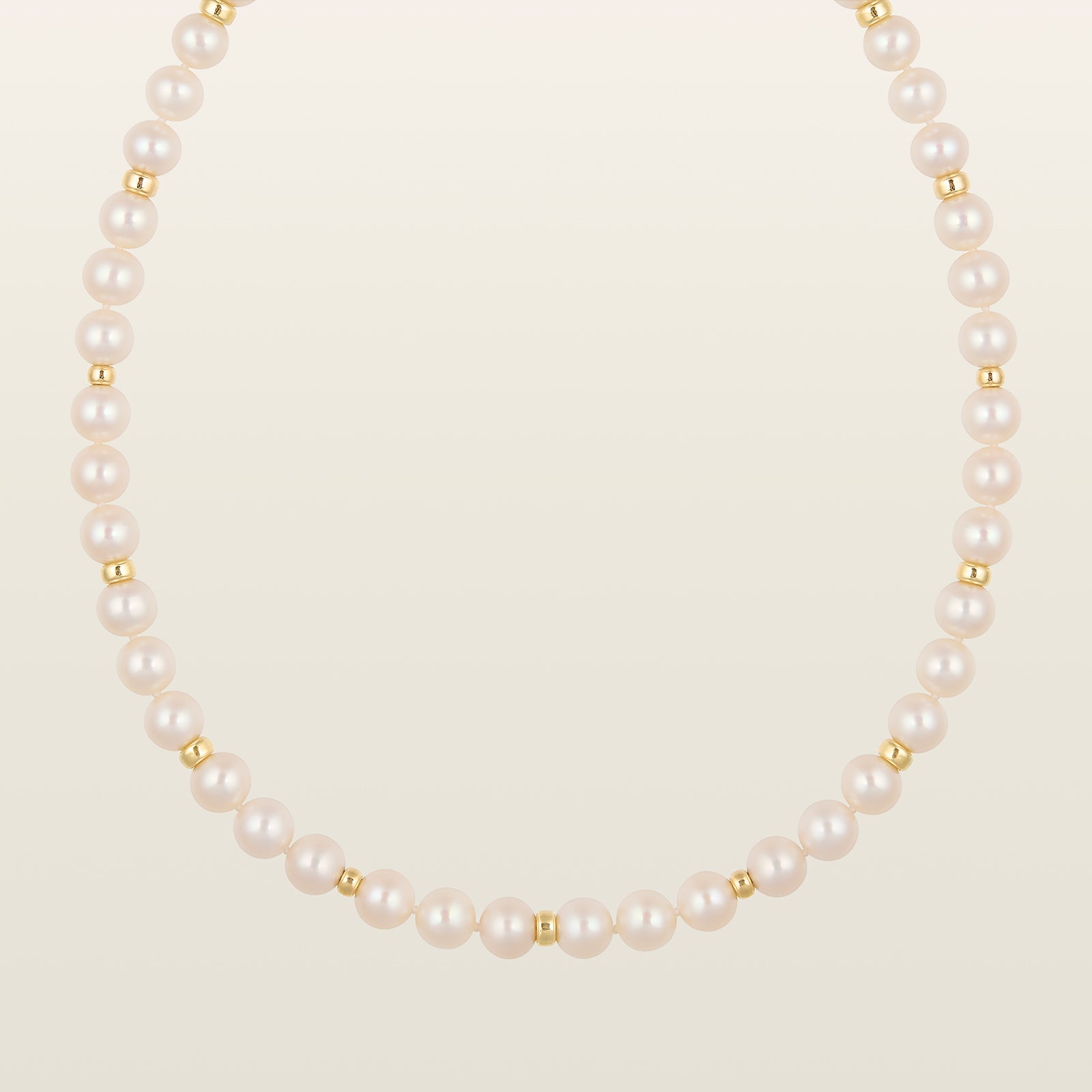 Collier perles et or