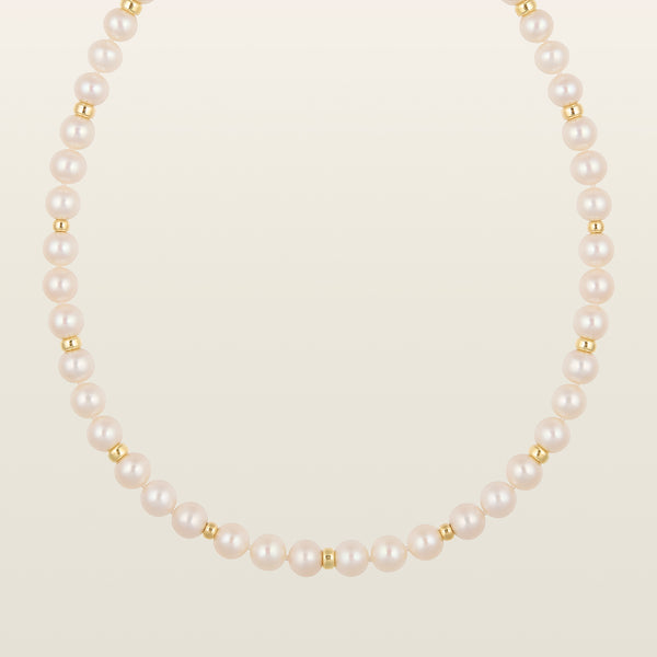 Collier perles et orCollier, perles eau douce, or  - Pellegrin