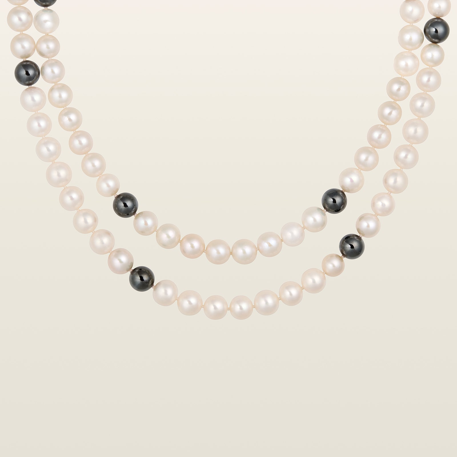 Collier perles et hématites