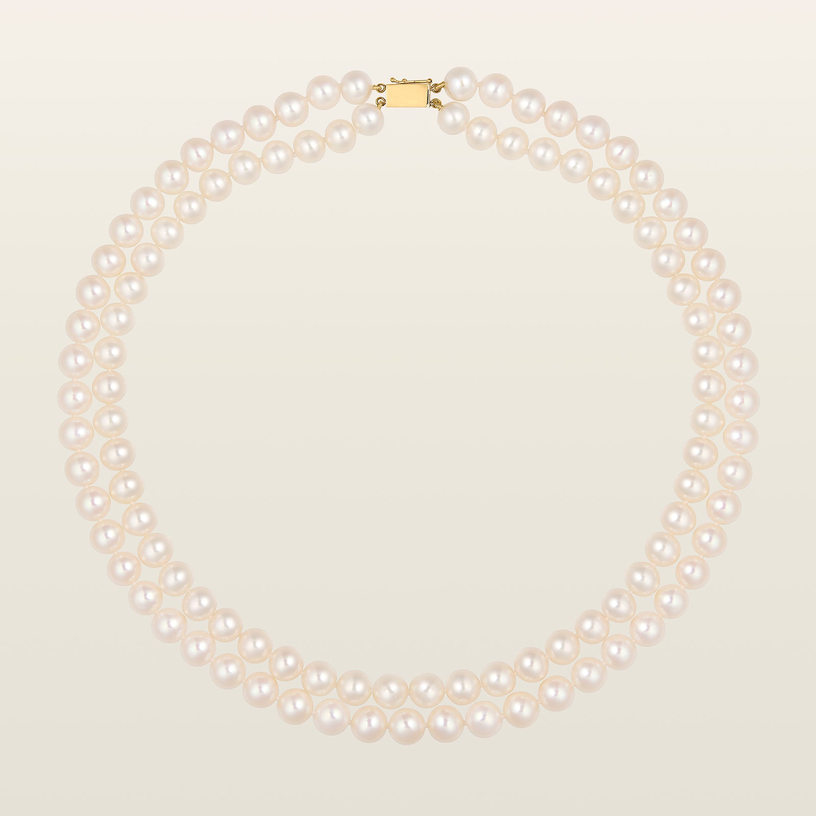 Perles eau douce double rang
