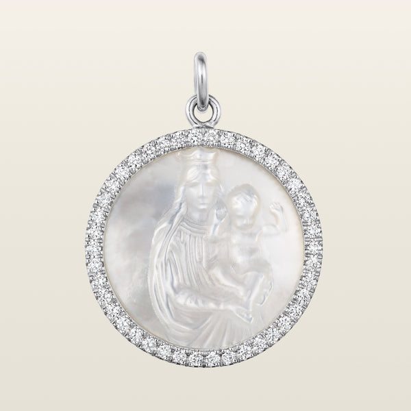 Notre-Dame de la Garde DiamantsMédaille, or, diamants, nacre  - LAF