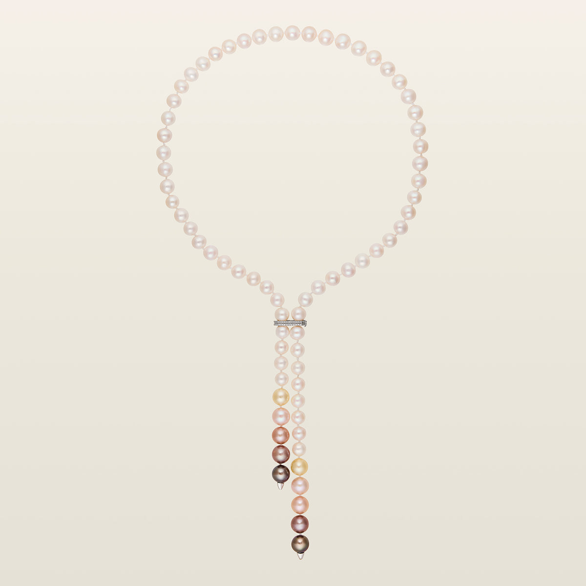 Cravate perles eau douce