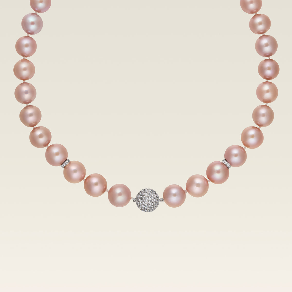 Collier carrousel rose