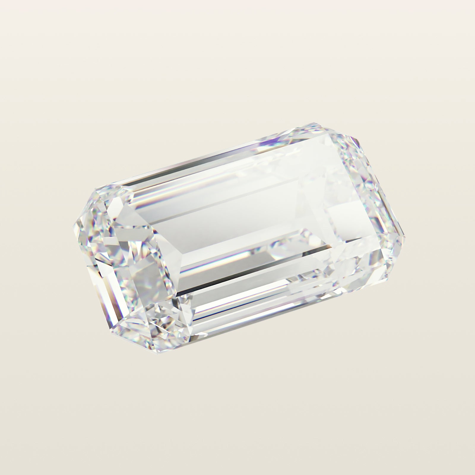 Diamant naturel taille émeraudeUne sélection Arnaud Pellegrin - Pellegrin