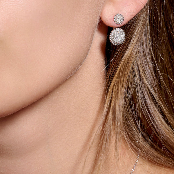 Boutons Toi & MoiBoucles d'oreilles or blanc et diamants - MIL