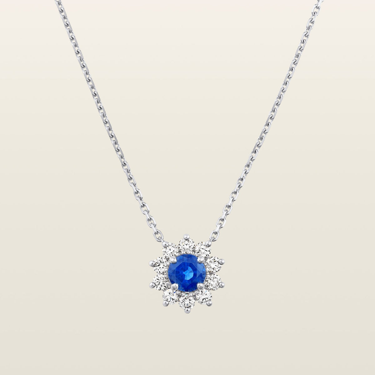 packshot du pendentif-heritage-saphir-bleu