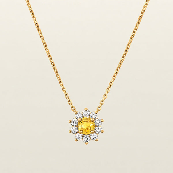 Première HéritagePendentif or saphir jaune et diamants - Pellegrin