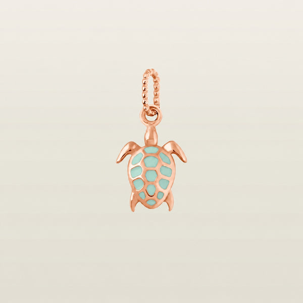 TortuePendentif Gigi Clozeau or rose et résine - GIGI